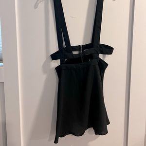 Sparkle and Fade Black Skirt with suspender type overall